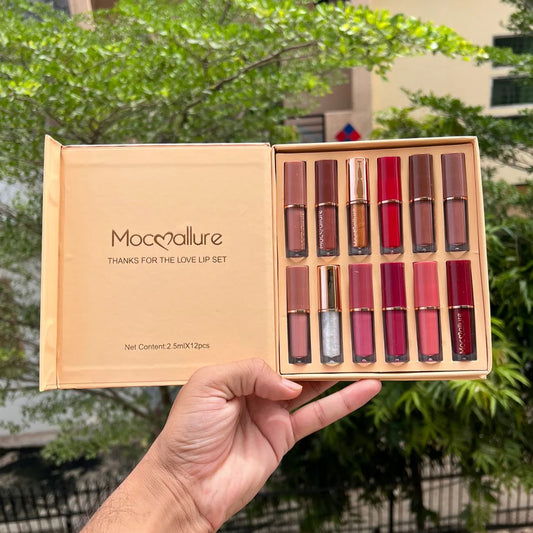 Mocallure - Creamy Matte Lip Gloss Set of 12