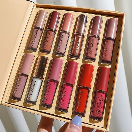 Mocallure - Creamy Matte Lip Gloss Set of 12
